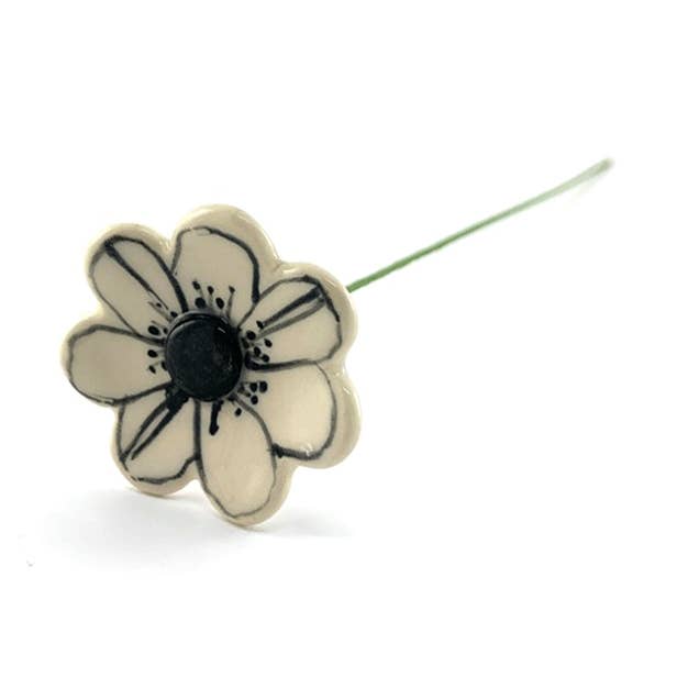 Ceramic Flower, Mothers Day Gift, Spring Decor, Pottery for wholesale by Magpie Mischief
