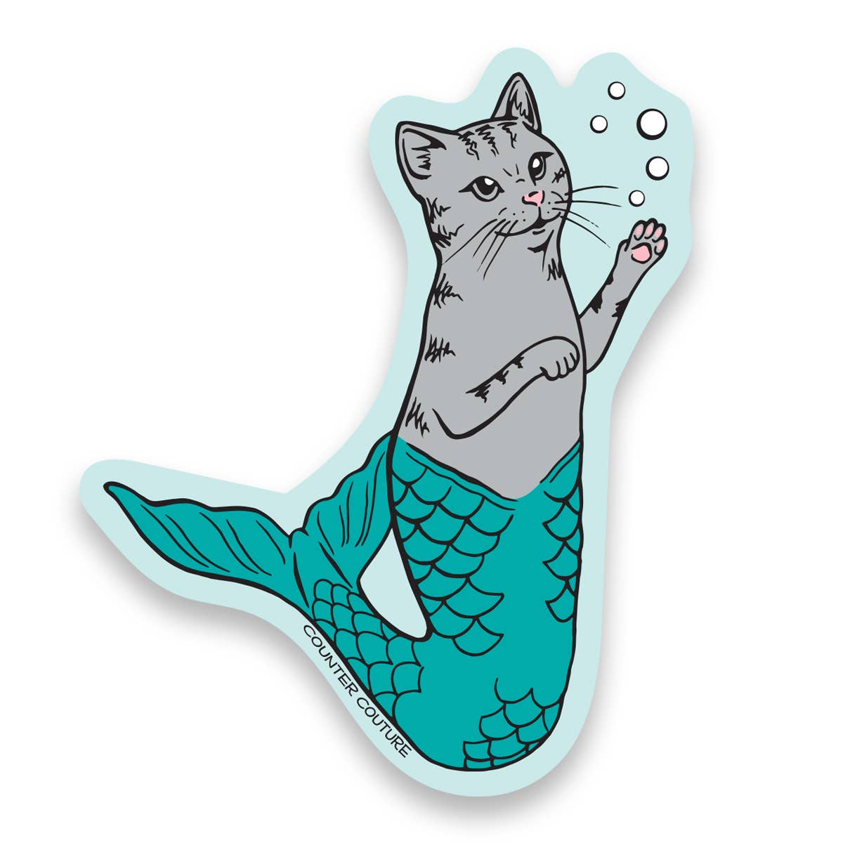 Counter Couture – wholesale Sticker – Purrmaid Sticker | Funny | Decals | Gifts1