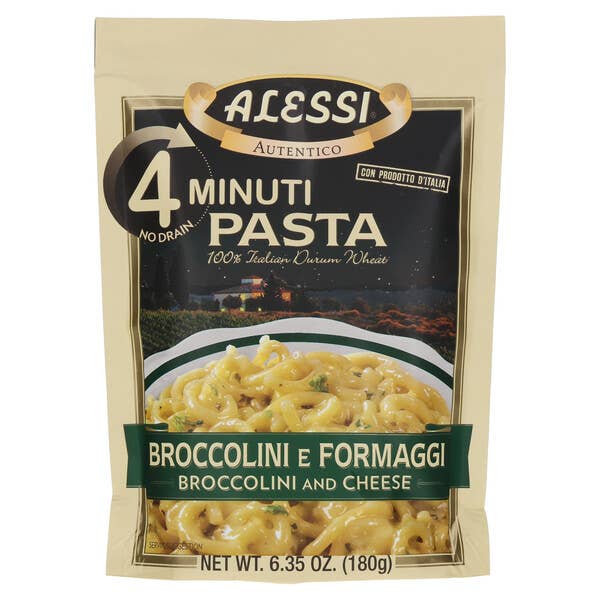KeHE Distributors, LLC - Wholesale Pasta - Alessi Broccolini E Formaggi, 4 Minute Pasta, 6.35oz0