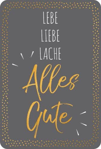 Actetre Deutschland Gmbh – wholesale Kärlekskort – Live, Kärlek, Skratta — Alla de bästa, X-GF270