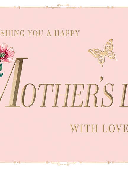 Mother's Day Card, Mother's Day, Text and flowers for wholesale by Piccadilly Greetings