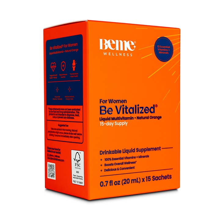 Multivitamines liquides pour femmes - Pack de 15 pour la vente par BeMe Wellness