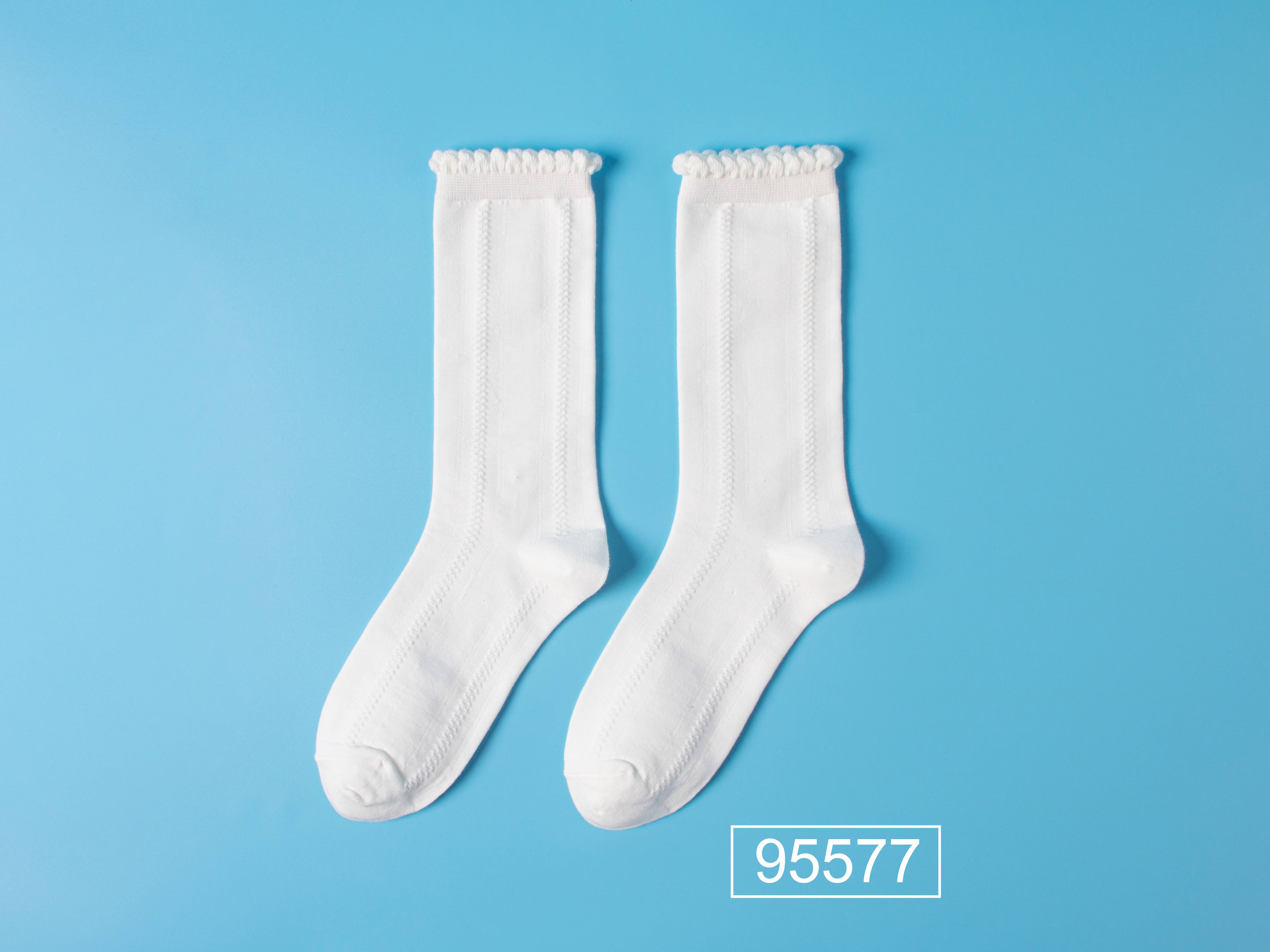 Marc JoJo - Vendita all'ingrosso Calzini - Donna - Marc JoJo calzini bianchi vintage stile Lolita a metà polpaccio5