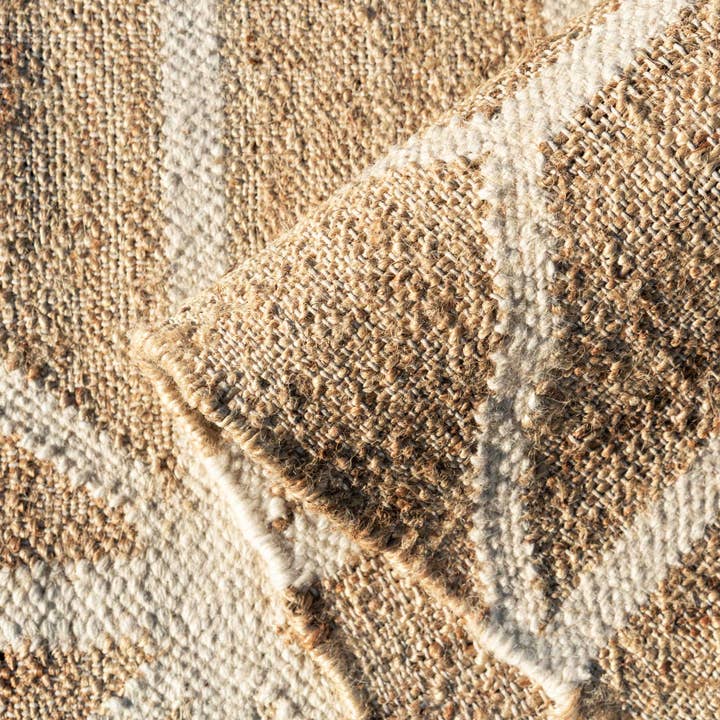 Kukoon - Wholesale Area Rug - Beige Geometric Natural Jute Area Rug