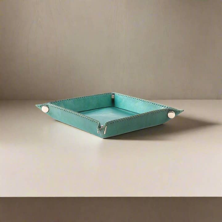 Bati Goods - Wholesale Desk Tray - Llaves | Leather Catch All Tray2
