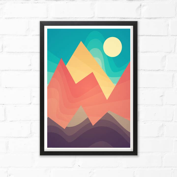 Pas d'imprimé Mountain High pour la vente par Cloud Cuckoo Design