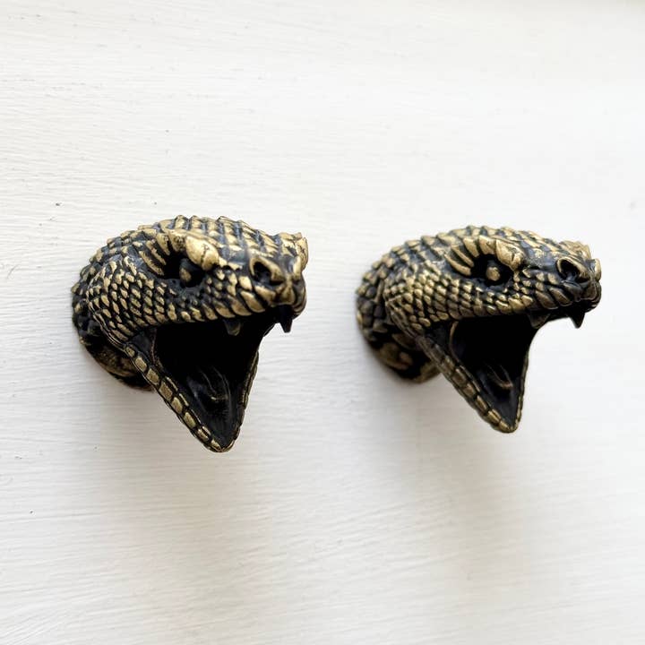 G7T6 - Wholesale Knob/Pull - Snake Serpent Cabinet Door Knobs, Gothic Door Handles Pulls3