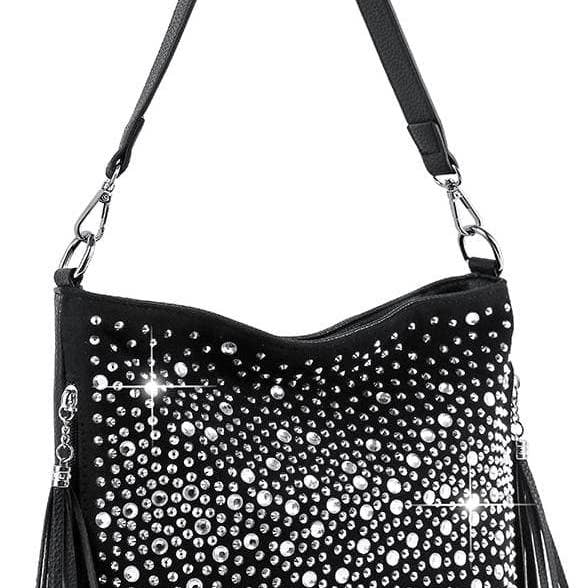 Glamorous Rhinestone Hobo Crossbody Sling for wholesale by Handbag Express