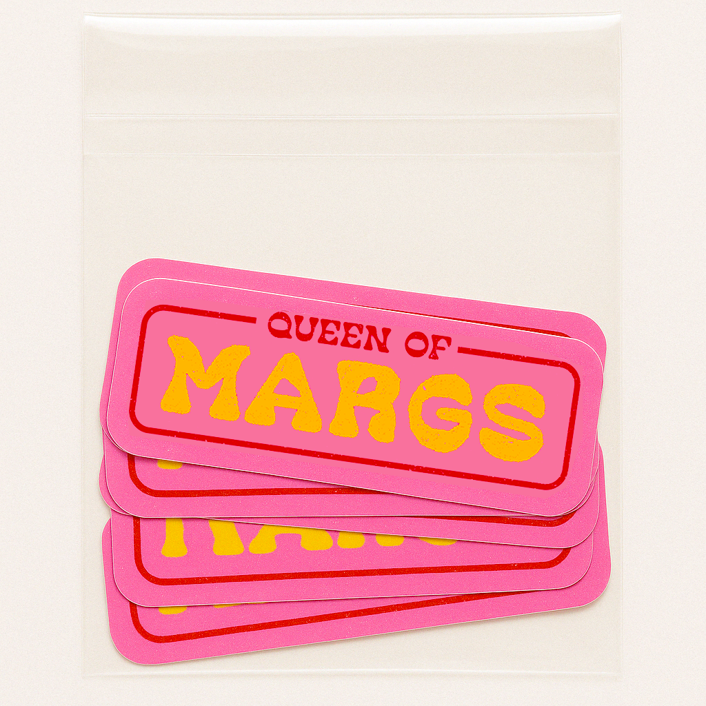 Daydream Prints - Wholesale Sticker - Queen of Margs Sticker | Sassy Sticker | Cocktail Gift1