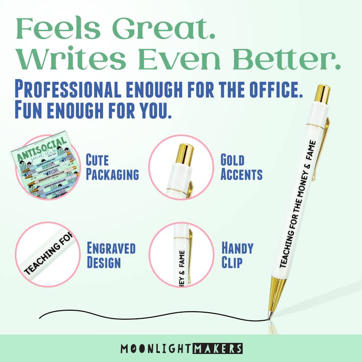 Moonlight Makers - Wholesale Pen - Antisocial Social Club - Pen Set - Funny Gift5