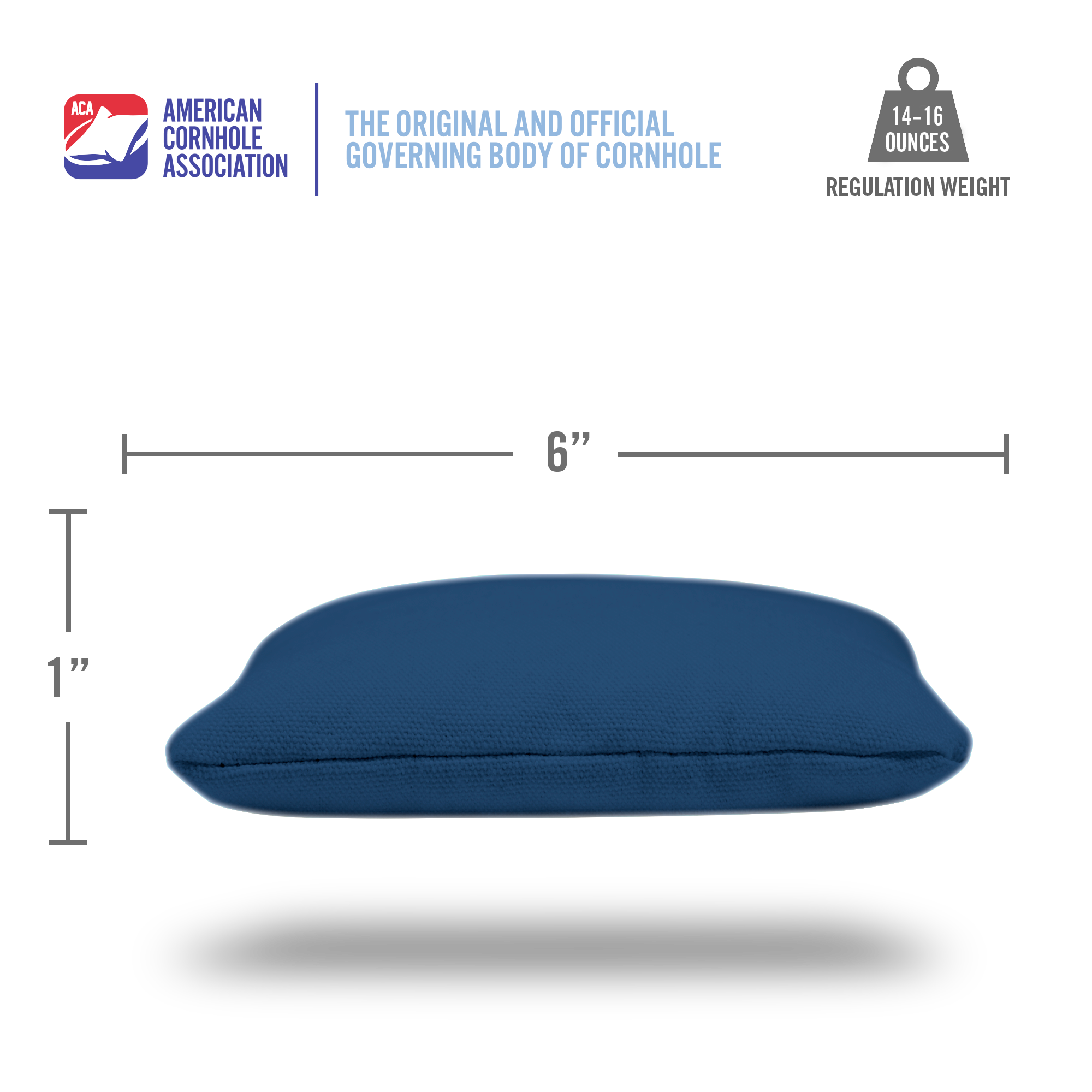 American Cornhole Association - Wholesale Cornhole - Navy Blue Daily 66x Cornhole Bags3