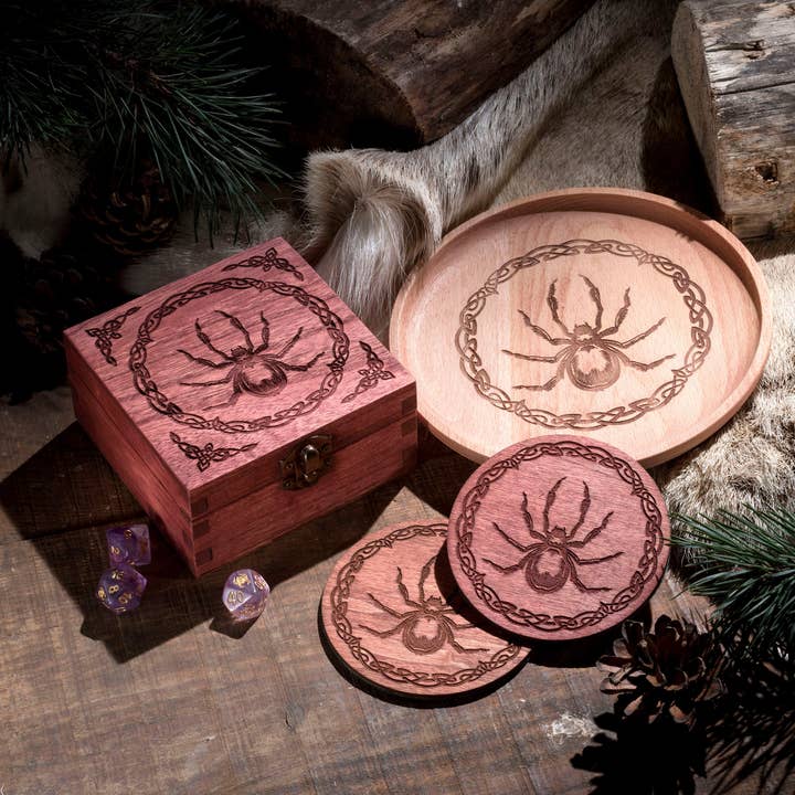 Cuenco pequeño para cuentagos/dados Spider, posavasos y caja para venta al por mayor de Critit