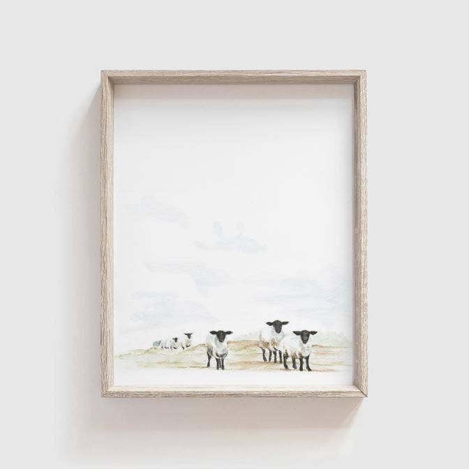 Tabitha Paige - Wholesale Art Print - Sheep Art Print1