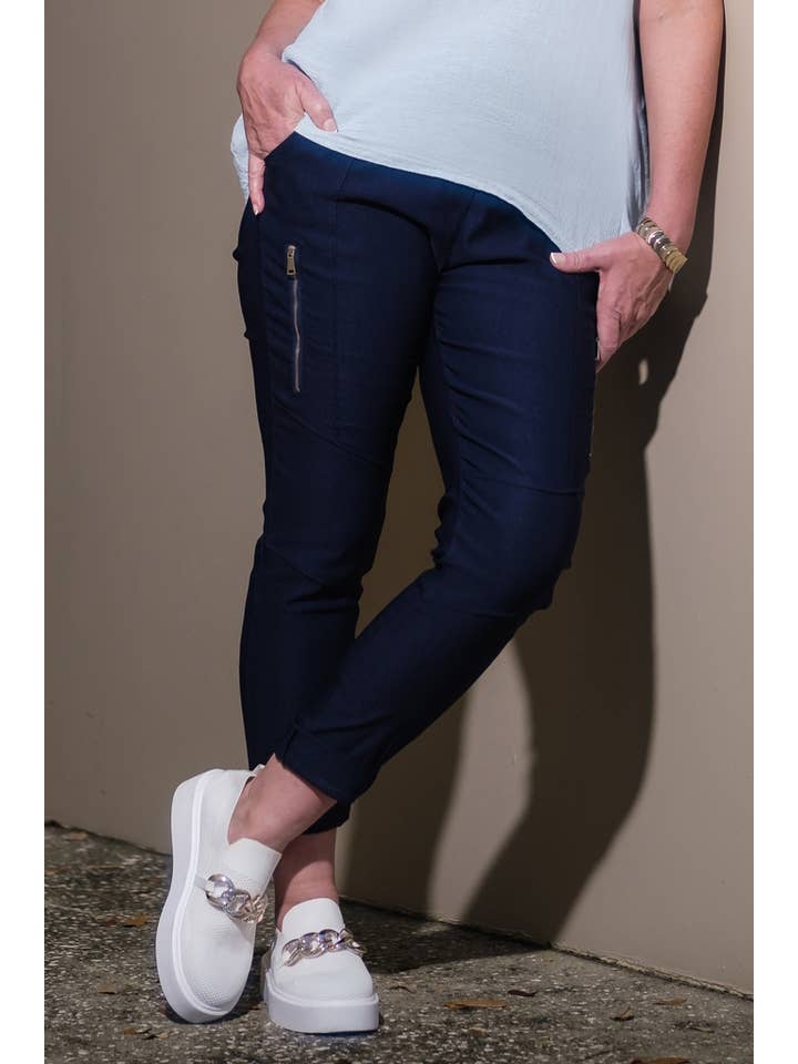 TINA Stephens Italy/Tees By Tina - Wholesale Pants - Women's - Danica Side Zipper Pant (PL155)70