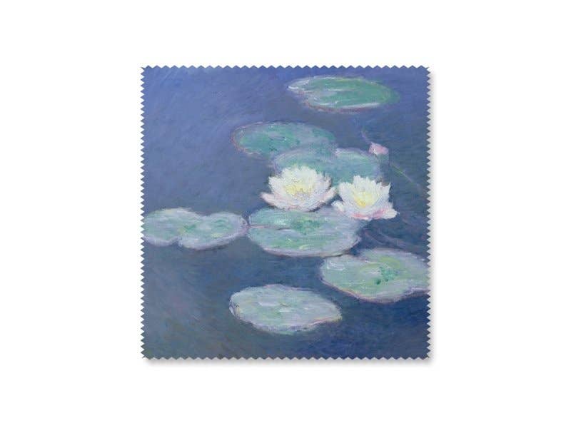 MUSEUM WEBSHOP - Vente Nettoyants pour lentilles - Chiffon de nettoyage 15 x 15 cm, Nymphéas à la lumière du soir, Monet2