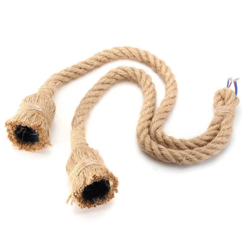 Ledsone - Wholesale Chandelier/Hanging Light - Vintage Industrial Rope Cage Ceiling Pendant Light Lampshade7