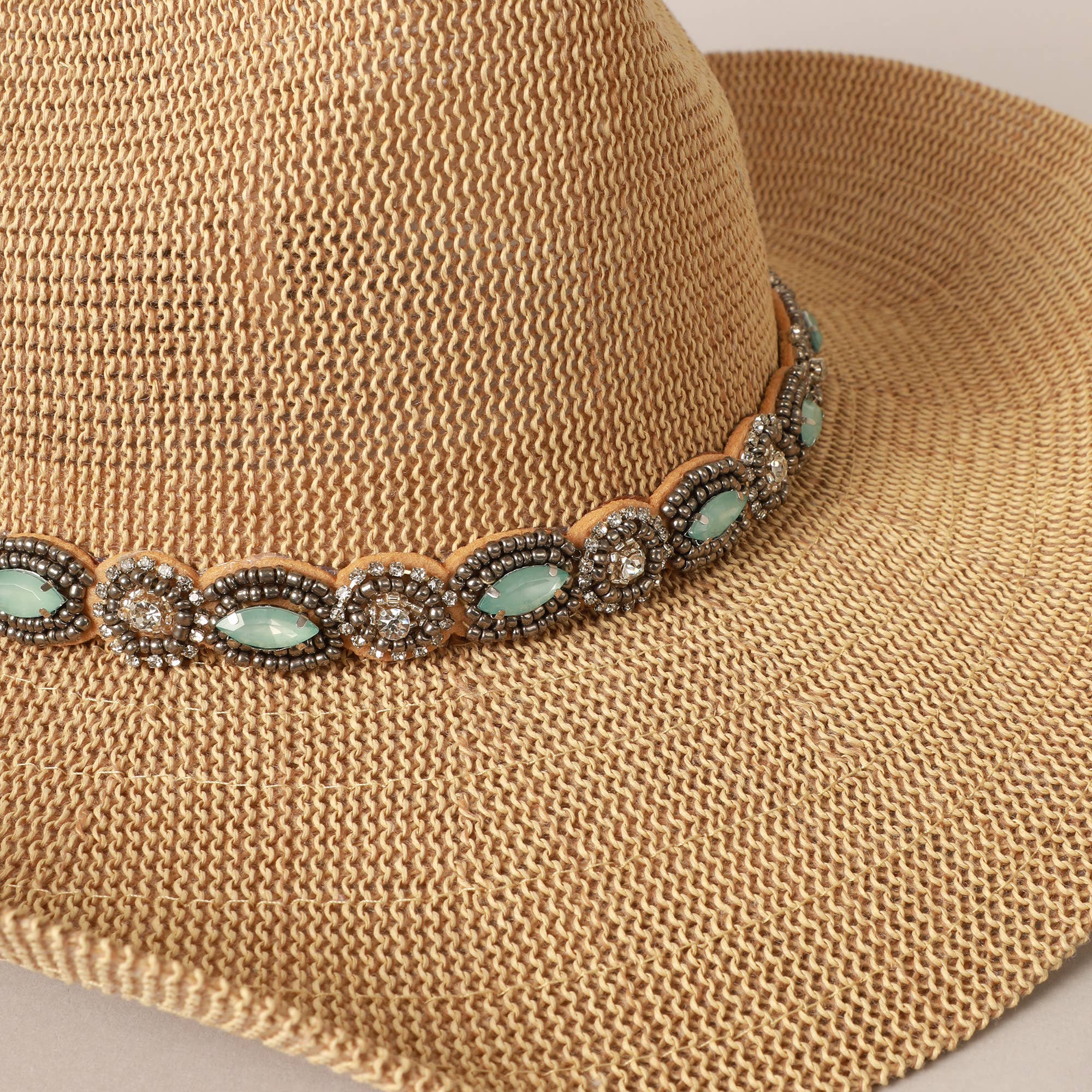 Fashion City - Vente Chapeau de cowboy – femme - Chapeau de cowboy Durango avec ceinture ornée de bijoux8
