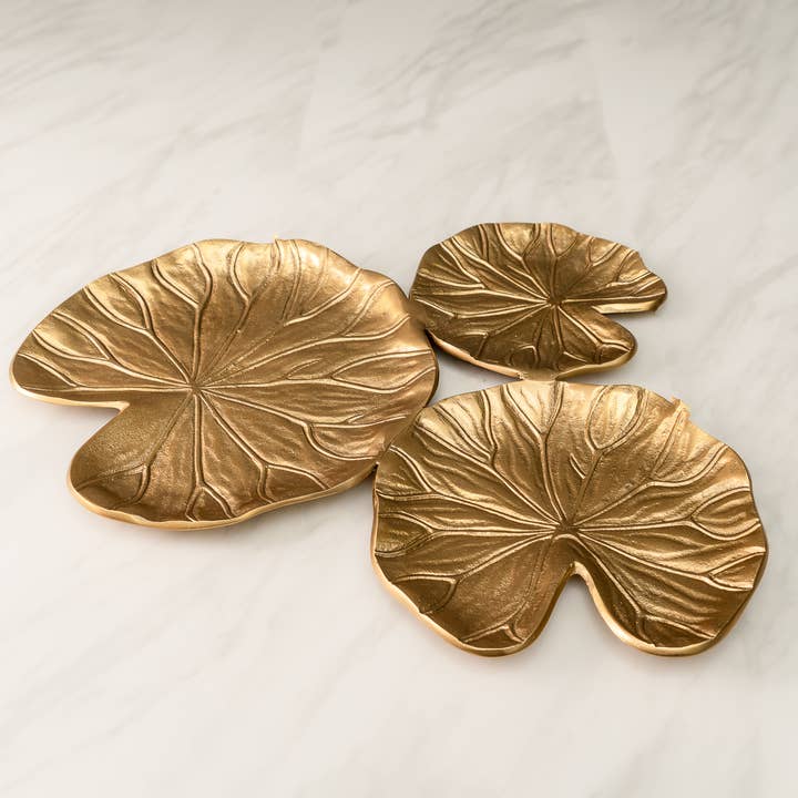 Plato Gold Flower de 3 pulgadas para venta al por mayor de India Handicrafts Inc