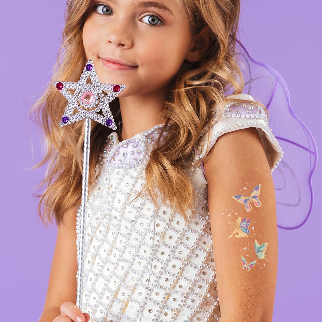 Flash Tattoos - Wholesale Temporary Tattoo - Kids - BUTTERFLIES & FAIRIES VARIETY SET5