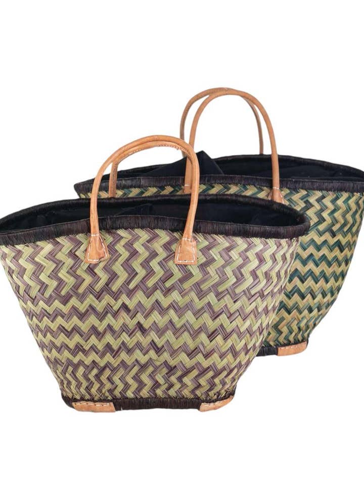 KC3502310_00 - JEU DEUX PANIERS EN ESPARTO, FERMETURE SAC pour la vente par Kbas