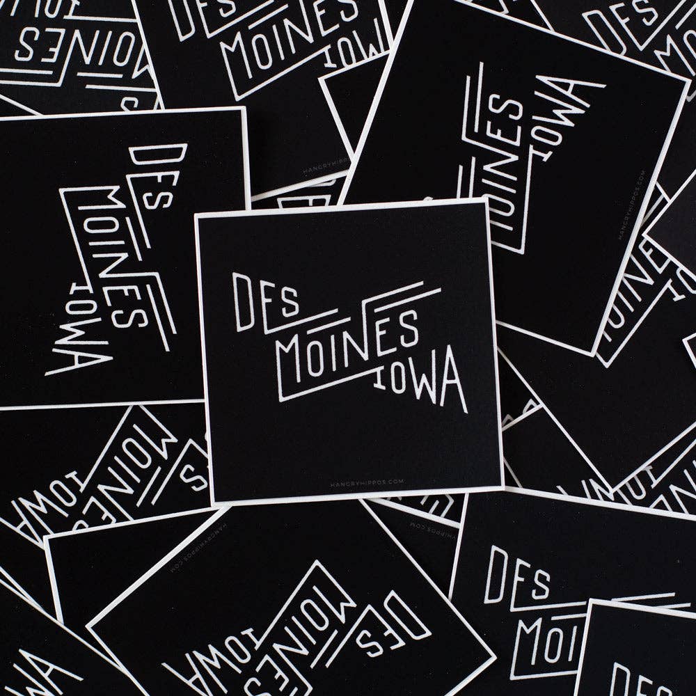 Hangry Hippos - Wholesale Sticker - Des Moines Sticker1