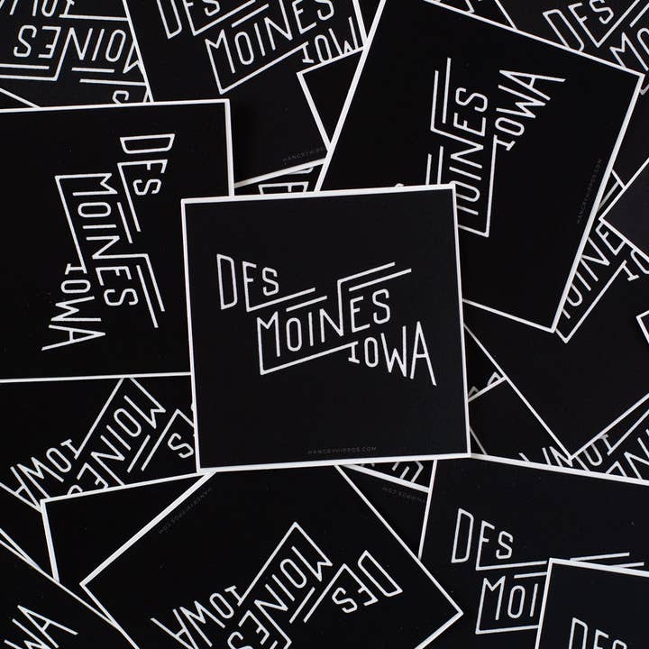 Hangry Hippos - Wholesale Sticker - Des Moines Sticker1