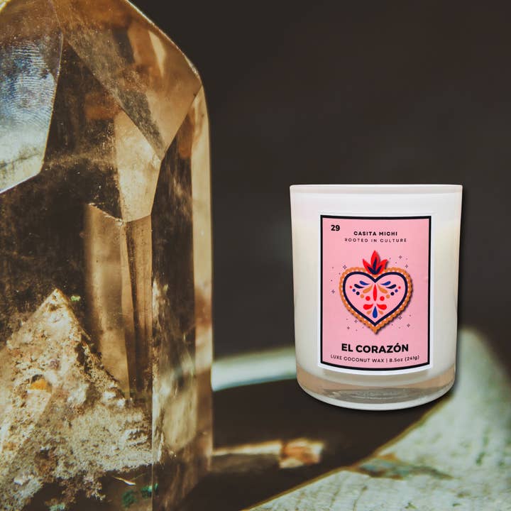 CASITA MICHI - Wholesale Jar/Filled Candle - El Corazón | LoterÃa-Inspired Candle, 8.5oz