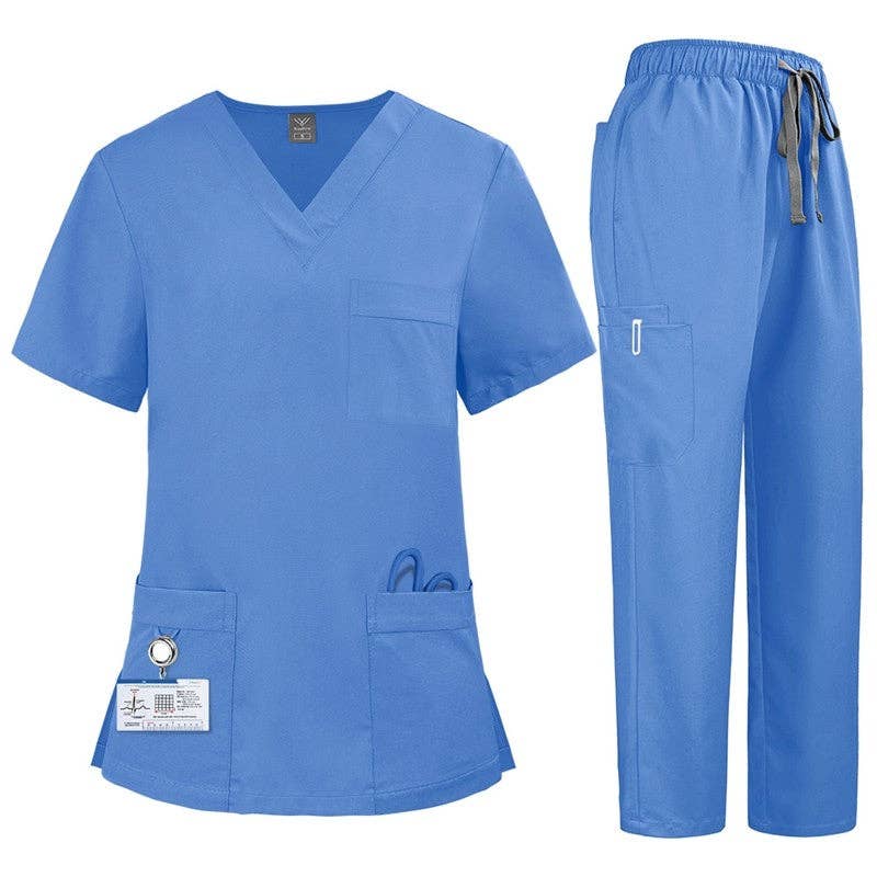 FurDecoration - Wholesale Healthcare Uniform - Women's - Short Sleeve Straight Leg Scrub Suit3