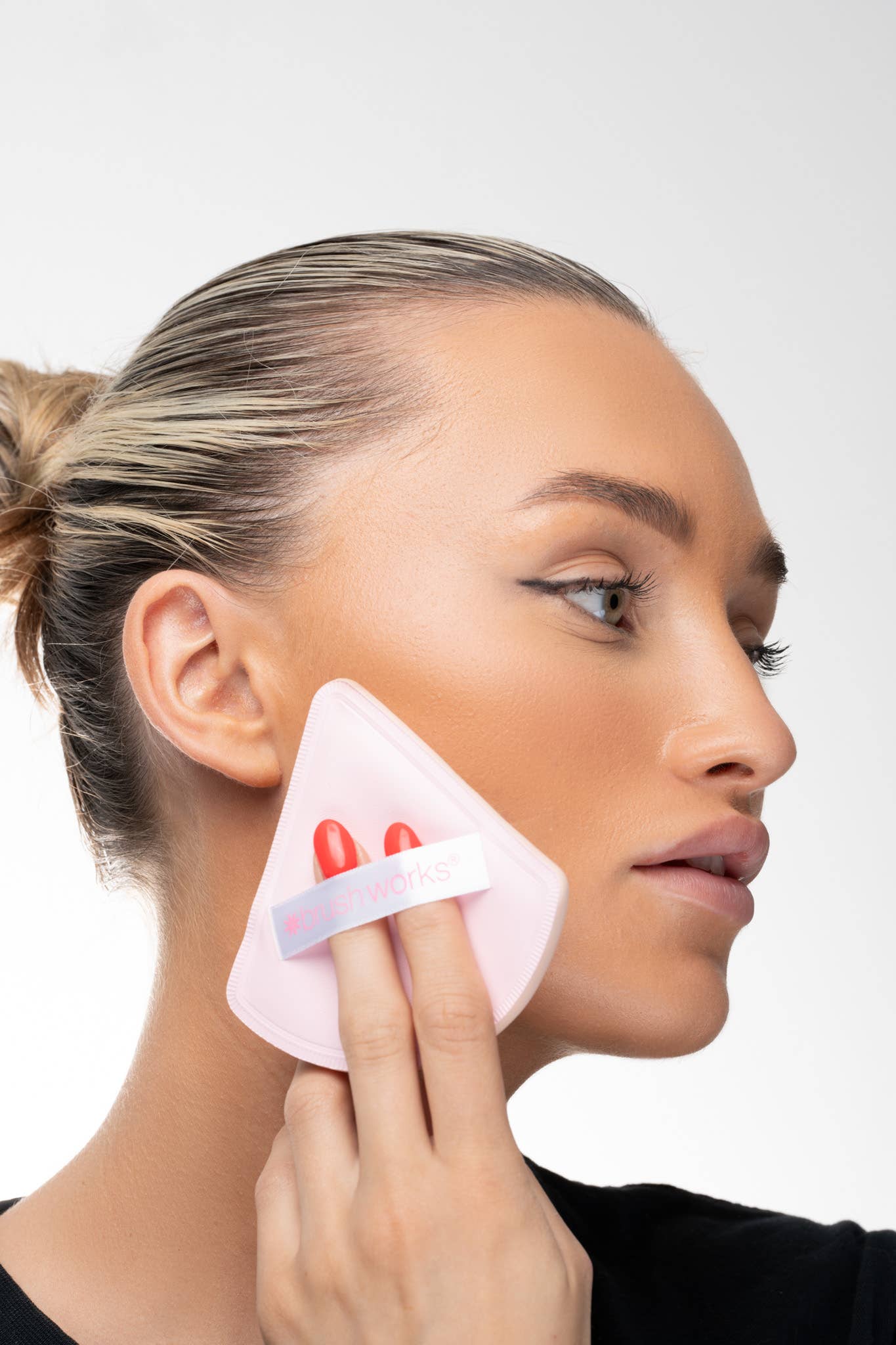 Soinvogue – Esponja/misturador de maquilhagem por atacado – Almofada Triangular Puff Duo6