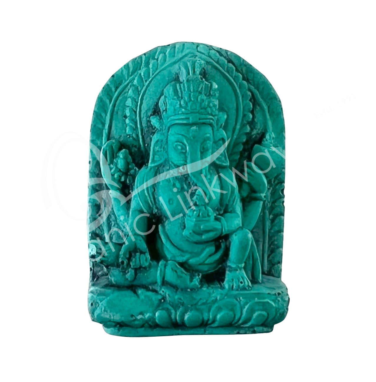 Oceanic Linkways Inc - Wholesale Spiritual Stone/Crystal - (PC)FIGURINE - TURQUOISE POWDER GANESHA/REMOVES OBSTACLES 10