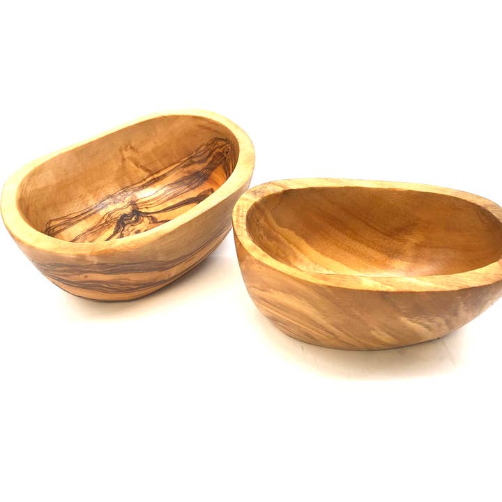 olivenholz-erleben - Wholesale Serve Bowl - Tapas bowl, deep and oval, 12-14 cm, made of olive wood4