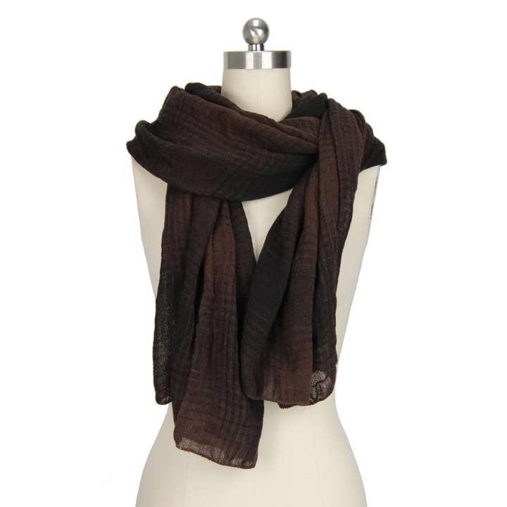 Veroma Gifts - Wholesale Scarf - Women's - Two Toned Faded Plaid Scarf8