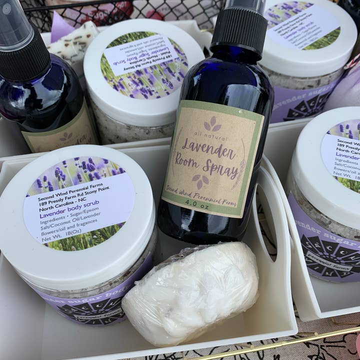 Lavender Sugar Body Scrub for wholesale by Second Wind Perennial Farms