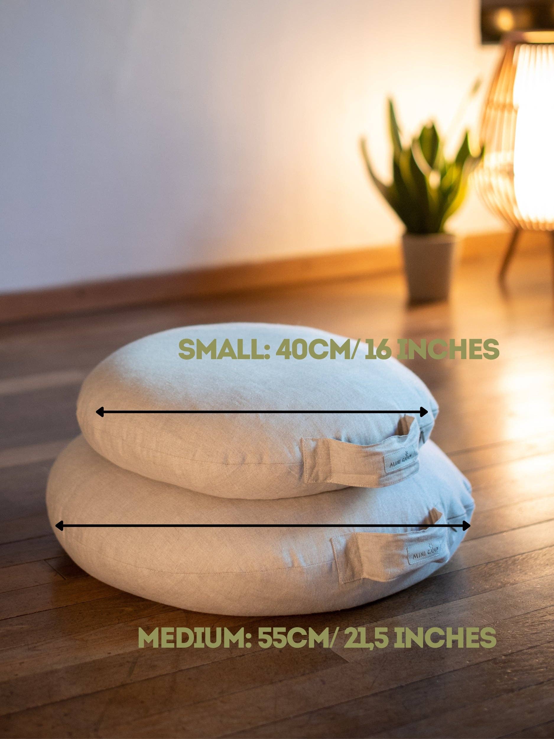 MINICAMP - Wholesale Meditation Supplies - MINICAMP Yoga Pillow Meditation Cushion from 100% Linen in Natural Color9