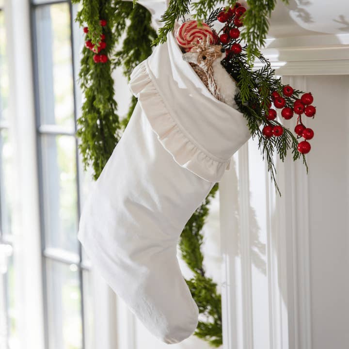 Velvet Stocking with Cuff - Christmas and other Purchase wholesale velvet stocking. Free returns & net 60 terms on Faire trending on Faire.