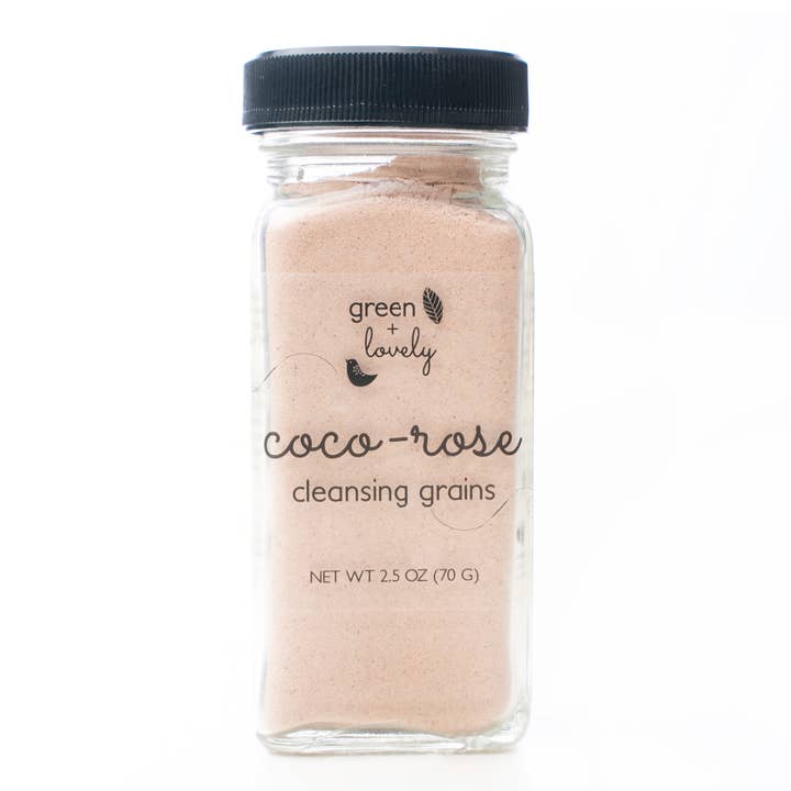 Coco-rose Cleansing Grains - Dry Facial Cleanser - 4oz for wholesale by green + lovely