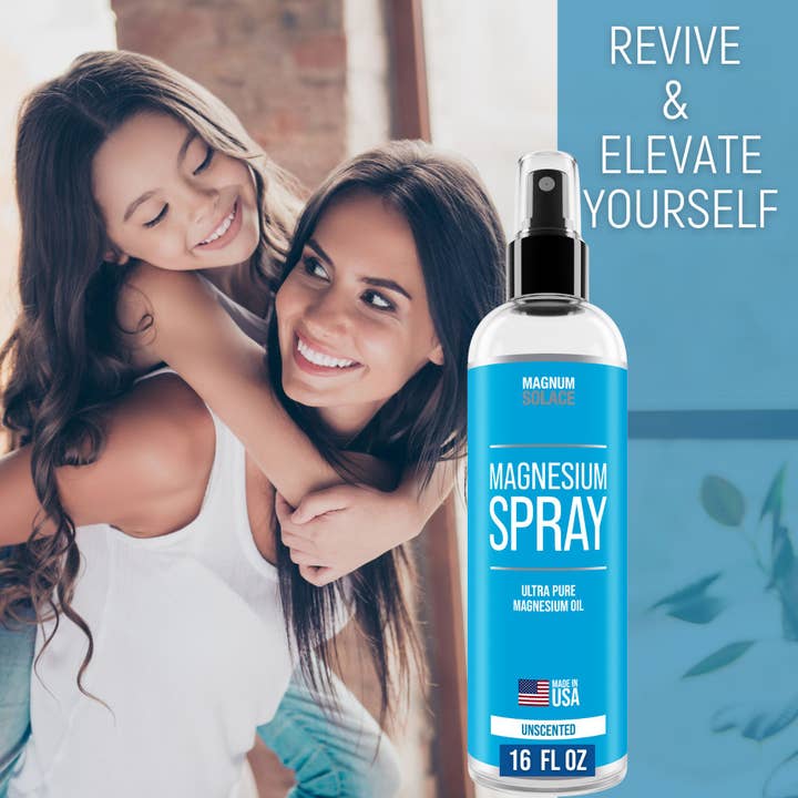 Magnum Solace - Wholesale Pain Relief Spray/Cream - Magnesium Oil Spray for Restless Legs, Sleep, Muscle Relief