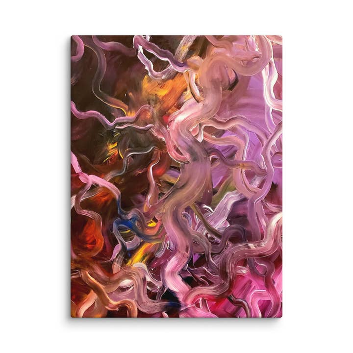 Neural Rivers of Mind Canvas Print - 18" x 24" for wholesale by StudioTumazi Merchandise