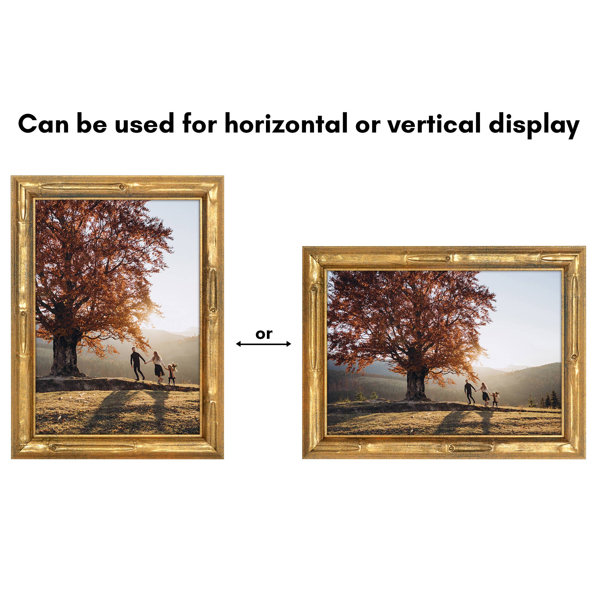 Americanflat Gold Bamboo Frame with Faux Bamboo Design for wholesale on Faire15