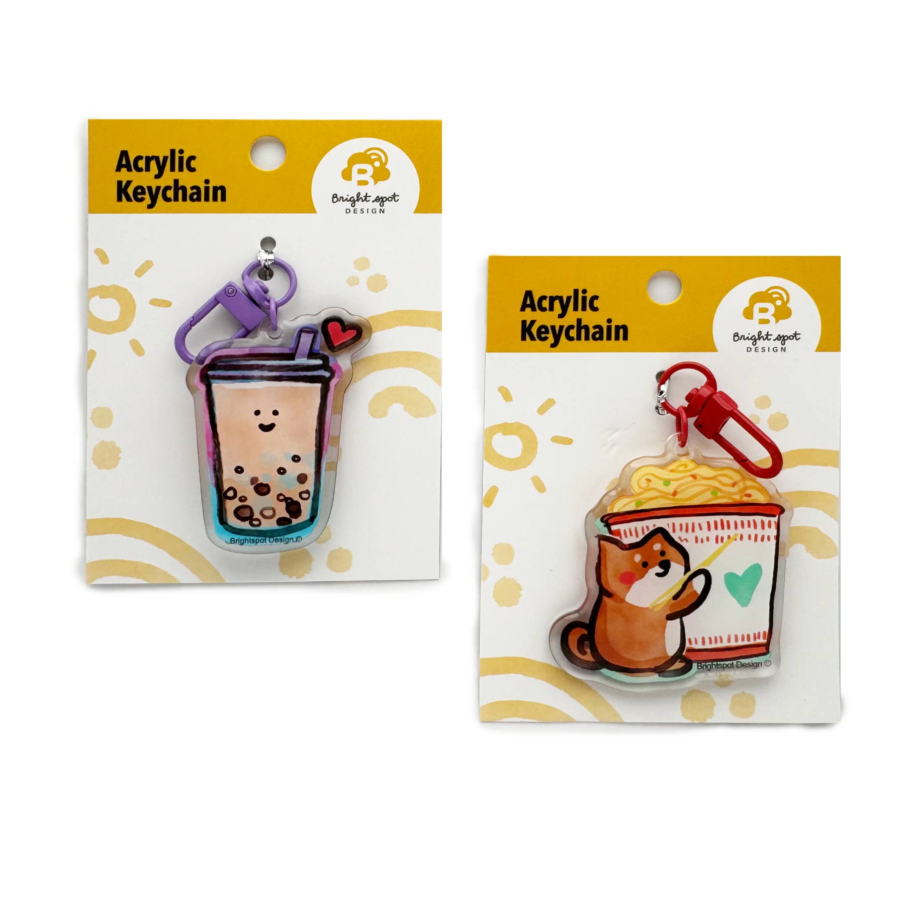 Brightspot Design - Wholesale Keychain - Unisex - Dog Ramen Keychain2