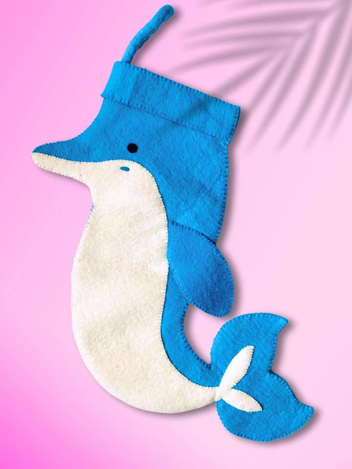 Calcetín de Navidad de Delfín Decoración Náutica Costera de Vacaciones para venta al por mayor de Averfelt