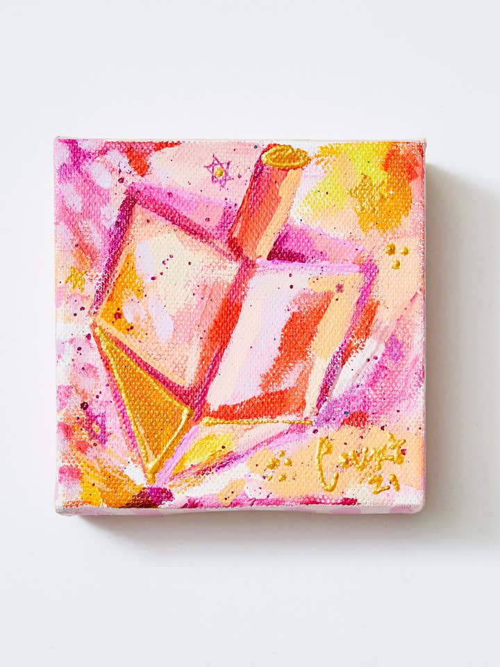 Pink Orange Collector Dreidels for wholesale by Court&Co.