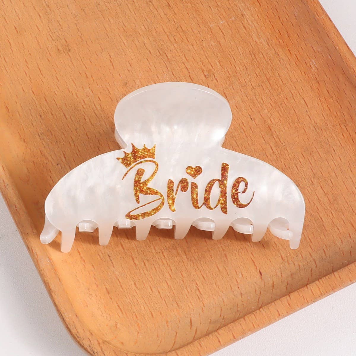 NINEXIS - Wholesale Hair Clip - Women's - CWAHA1314_SIMPLE HAIR CLAW CLIP WITH LETTERING PRINT2