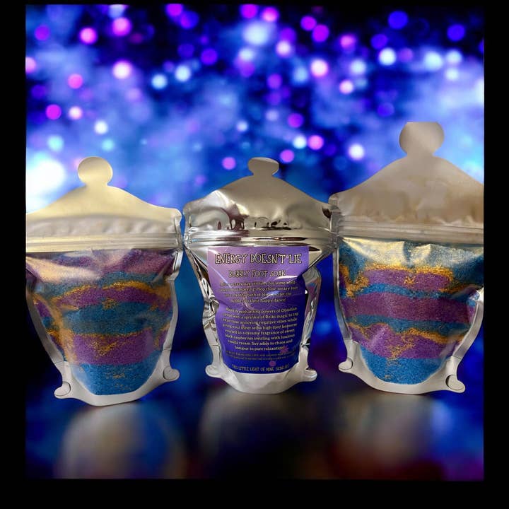 Energy Doesn’t Lie Bubbly Foot Soak for wholesale by This Little Light of Mine Skincare