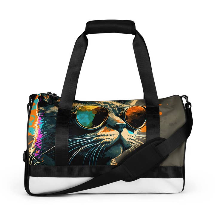 Cool Cat All-over print gym bag for wholesale by 4legz