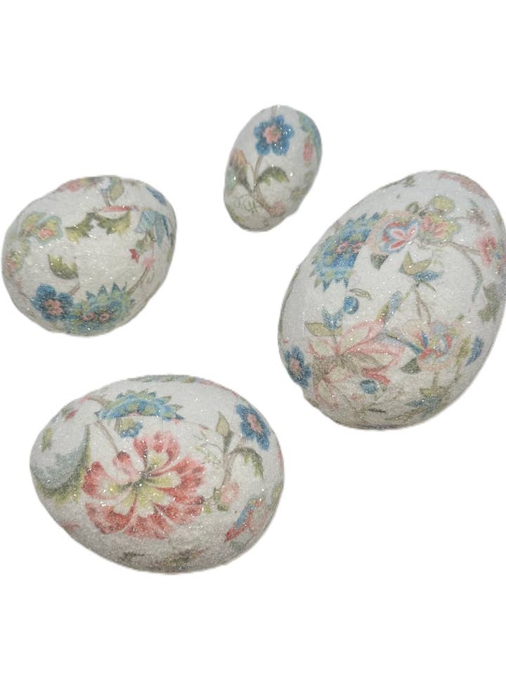 Decoupage Eggs - Small, Jacobean Floral for wholesale by Sherri's Designs