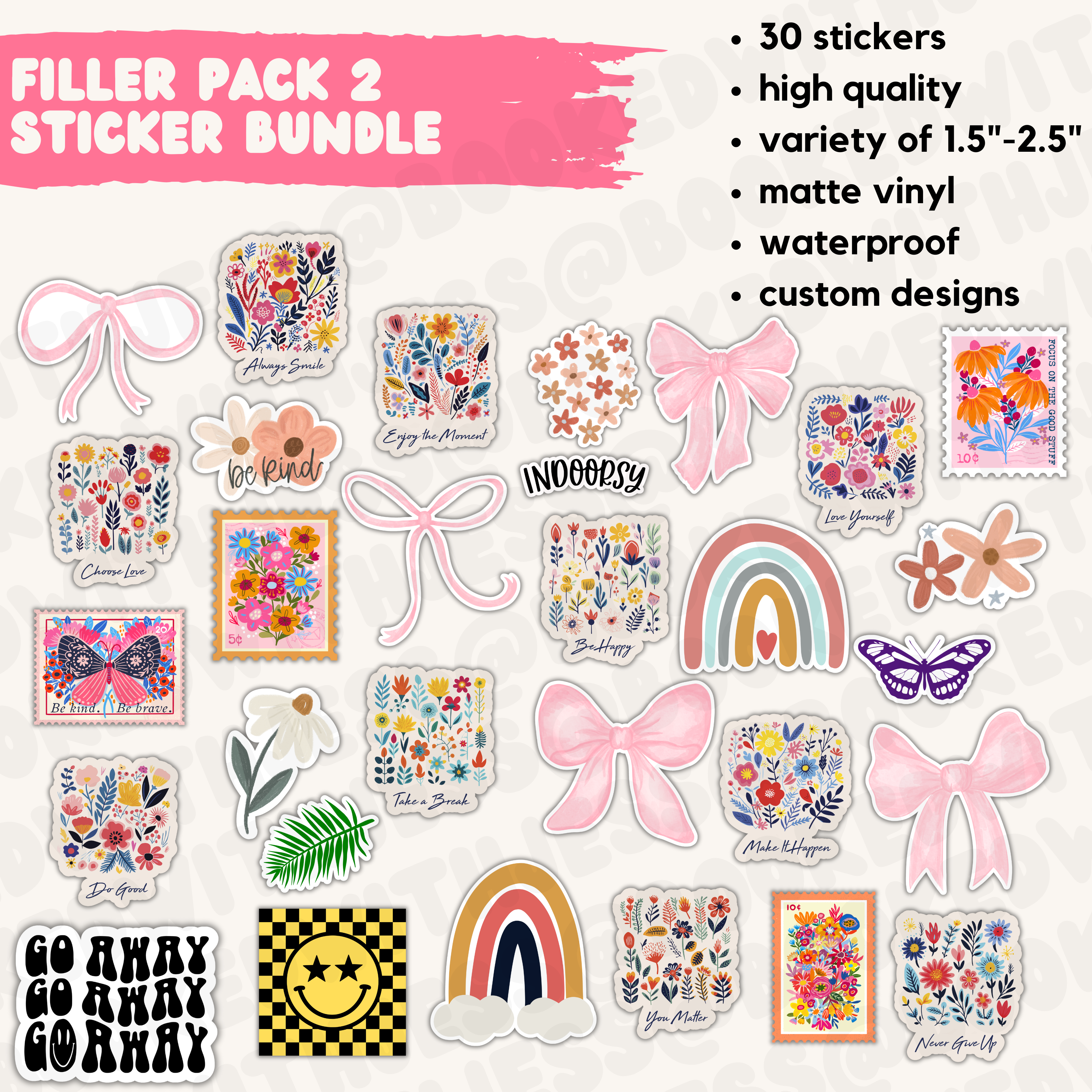 Booked with Jess - Wholesale Sticker - Bookish Sticker Pack9
