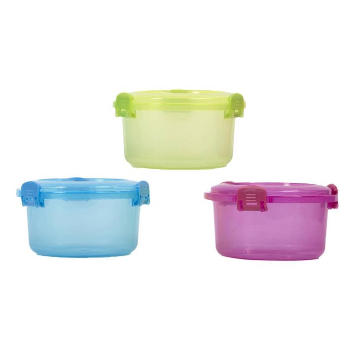 Luciano Gourmet - Wholesale Kitchen Storage/Organizer - Luciano 21oz Round Storage Container with Clip Lock