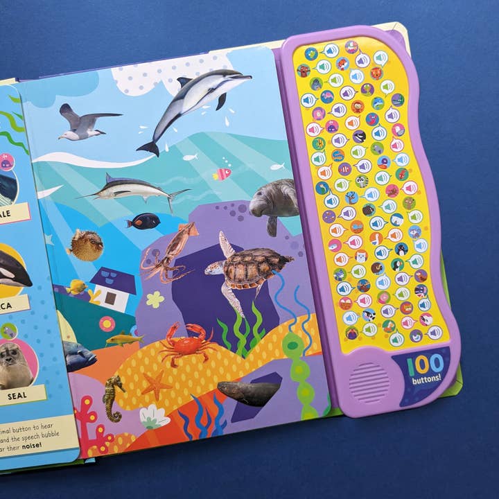 Robert Frederick Ltd - Wholesale Preschool Book (3-5) - 100 Button Sound Book - Animals2
