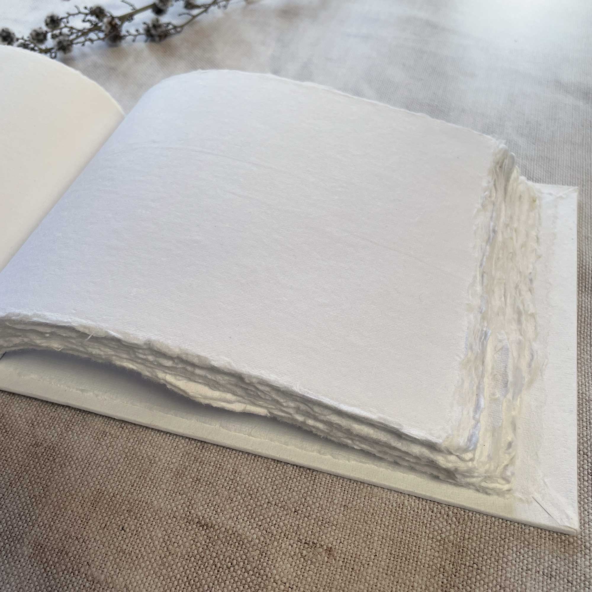 The Natural Paper Company - Wholesale Notebook - White Handmade Cotton Rag Notebook - Blank Journal - 100 Pgs4